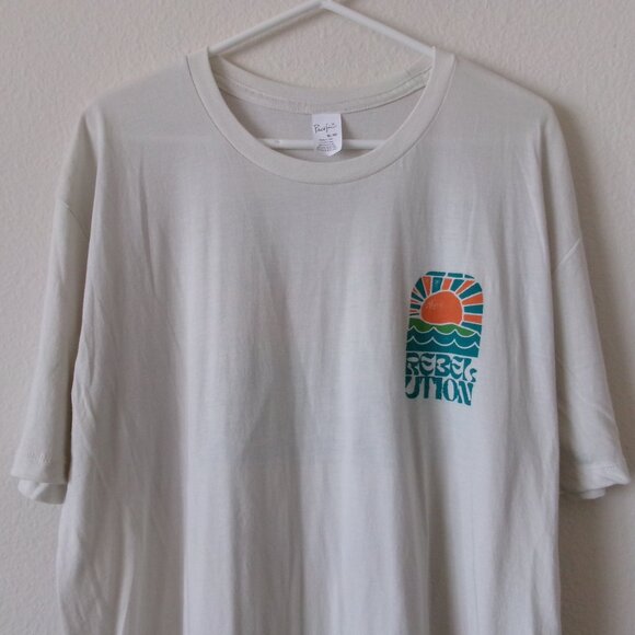 Rebelution Rising Sun Ocean Beach Reggae T-Shirt Mens S/S Sz XL - New - Picture 2 of 5